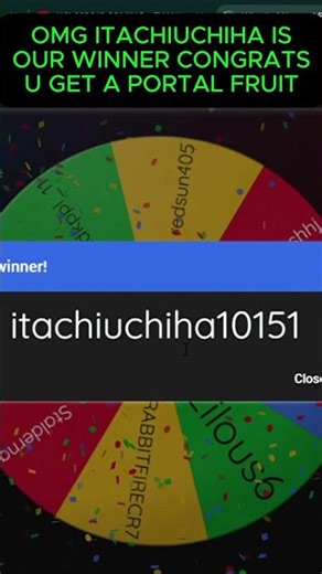 🎉 GIVEAWAY WINNERS ANNOUNCED! | Blox Fruits 🎁🔥 #roblox #giveaway #bloxfruits #edit #trending #shorts