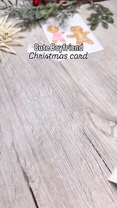 💗 Comment GINGERBREAD to get the link to the printable pattern I created for this card - of course including the adorable gingerbread couple (in colour and in black and white for you to customise 😊) I can‘t wait to see what you will make of it 😊💗 Happy Crafting! #cardmaking #papercrafting #christmascard #boyfriendgifts | Katharina Tarta Crafts