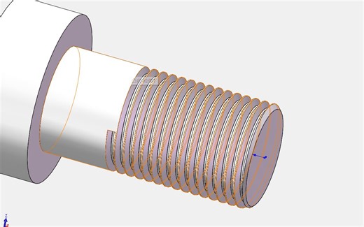 solidworks画外螺纹详细步骤，看完你就会了