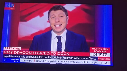 It took Healey almost a month to get HMS Dragon to reach Cyprus and now the humiliation of it all the Royal Navy warship deployed in the around conflict has docked in the med with a water system issue. As War draws ever closer look at the state of Britain. The US has Commander Pete Hexeth and what do we have John no numbers Healey We have the bumbling John Healey