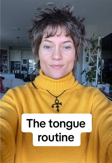 The tongue 👅 routine! 😍 Pinned on my page linked in my bio under free routines! Did you know that when you make lasting change in just 1 area of your life, it ripples out into everything else you do? 🙏🏼