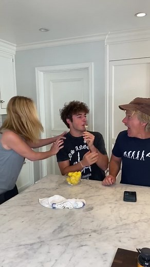 Fake Tongue PRANK on my parents (WATCH TIL THE END) 😂😳 #prank @adamguildlol @danaguild