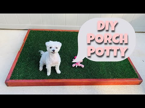 HOW TO: Build a DIY Dog Porch Potty / Easy and Simple DIY Porch Potty