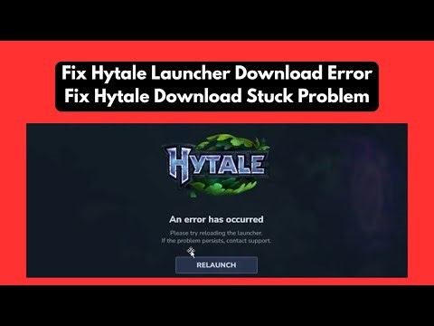 How To Fix Hytale launcher download error | Fix Hytale Download Stuck Problem