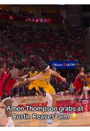 Austin Reaves' Arm Grab Incident | Lakers vs. Rockets