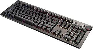 NACODEX AK60 RGB Mechanical Gaming Keyboard 110 Keys with 6 Media Keys/Brown Switches/Dual-Mode Wheel/Side Print/ 104 Anti-Ghosting/Customize RGB Backlit/Aluminum Panel
