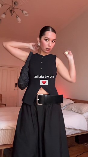Stylish Aritzia Try-On: Tortoise Shell Buttons, Dramatic Belt, and More!