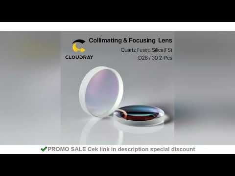 Spherical Focusing Lens D28 D30 F75/100/125/150/155/200mm 2Pcs Quartz Fused Silica for High Energy F