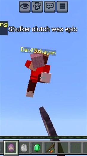 shulker clutch minecraft #pillars_of_fortune#minecraft#shorts