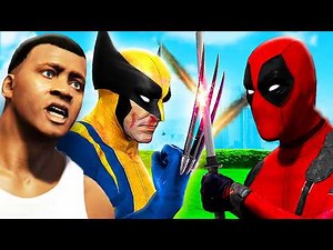 GTA 5 - DEADPOOL vs WOLVERINE!😡🐺