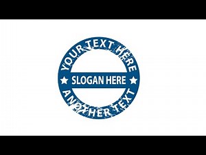 Basic Illustrator Tutorial | How to Draw Stamp Logo