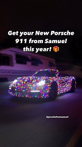 All I want for Christmas is Porsche 911 with Christmas lights!🎄#christmasdecoration #porsche911 #hellcatchallenger | Porsche from Samuel