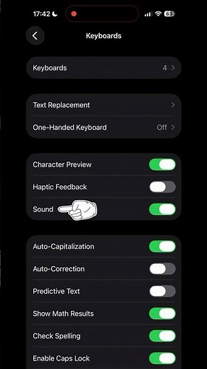 How to turn off keyboard typing sound on iphone