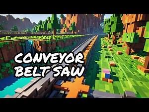 Minecraft Automation: Creating a Conveyor Belt Saw!
