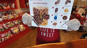 🎄🍬 ‘Tis the season to spread sweet joy! Introducing the perfect gift idea from River Street Sweets—our Candy Charcuterie Board! ✨ CANDY CHARCUTERIE BOARD ✨ This exclusive online treat is a true delight, featuring: 🍫 World Famous Praline® Bites 🍫 Milk Chocolate Covered Bear Claw® Bites 🍿 Caramel Corn 🍪 Milk Chocolate Oreos 🥨 Chocolate Covered Pretzel Rods 🍬 Assorted Gummy Bears 🥜 Chocolate Covered Almonds & Glazed Georgia Pecans All served on a beautifully handcrafted bamboo charcuterie 