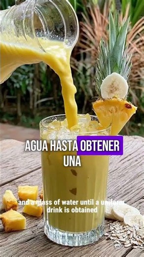 🍍🍌 Licuado de Piña, Plátano y Avena | Energía Natural y Apoyo para la Salud Cardiovascular\nBuscas