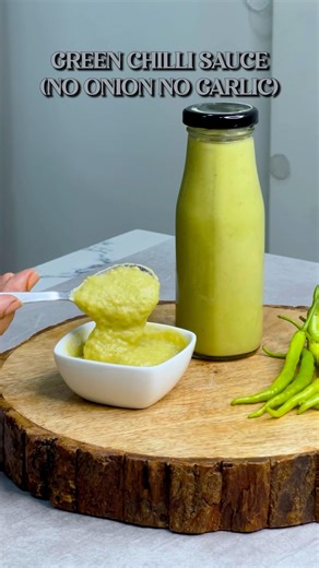 Make Green Chilli Sauce at Home, Quick & Simple 🌶️✨#viralshorts #trendingshorts #fypp