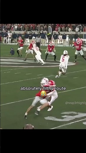 Acme Roadrunner type route 😭 #americanfootball