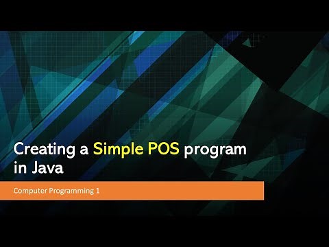 Computer Programming 1: Creating a Simple POS program in Java