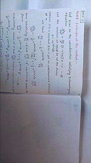 m.sc 2nd sem paper-1(quantum mechanics) unit -1(The WKB Method)