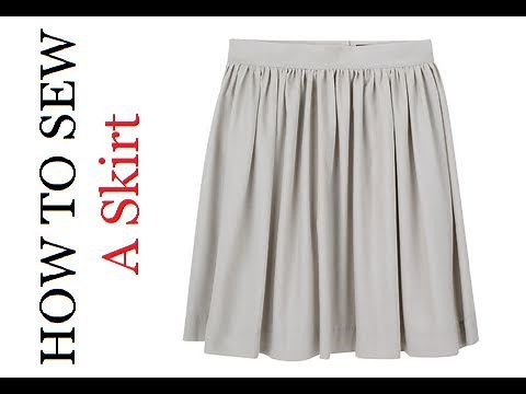 DIY: How to Sew a High Waist Pleated Skirt (Beginners)