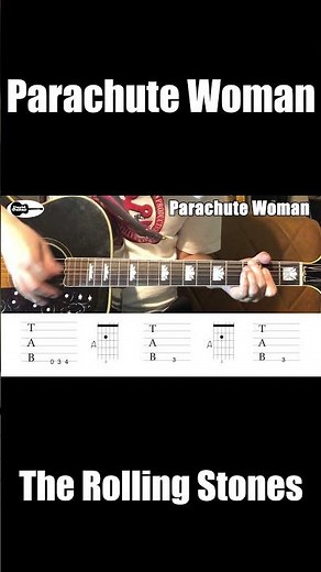 Parachute Woman The Rolling Stones Guitar Chords #Shorts