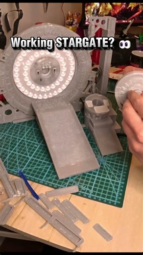 Working STARGATE? 👀 #3dprinting #stargate #diy