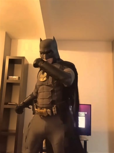 cosplay reveal! told you i was batman. on my way to fight the joker. 😭🤣 #batman #cosplay #dc #fyp