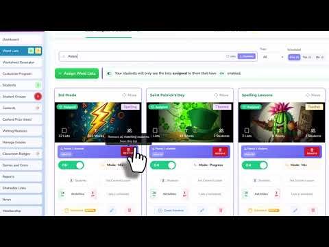 Find & Remove Student from Assinged Lists