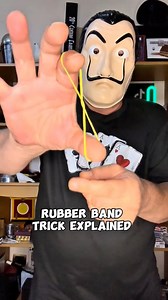133K views · 1.1K reactions | Easy rubber band trick revealed 彩 #tricks #magic #magician #magictricks #foryou #fblifestyle #trend #trending #viralvideo | The Mask Magic Tricks Revealed | Facebook