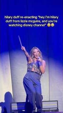 hilary duff re-enacting her disney wand ID 😭 #hilaryduff #lizziemcguire #disneychannel