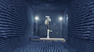 Testing a of a Radar in an Anechoic Chamber Stock Footage - Video of control, chamber: 132361532
