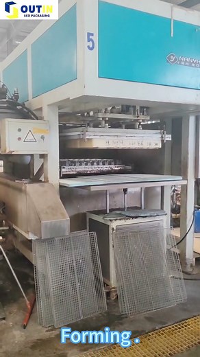 Molded pulp products processing 2:forming