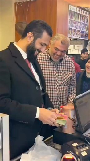 رئيس الجمهورية السيد أحمد الشرع في دمشق قبل قليل.. | هادي العبدالله Hadi abdullah