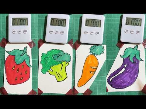 60 Seconds Per Doodle! 4 Cute Drawings & Relaxing Marker Sounds ✏️ ASMR