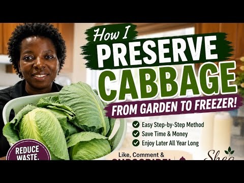 How I Freeze Fresh Garden Cabbage for Long-Term Storage | Easy Garden Food Preservation