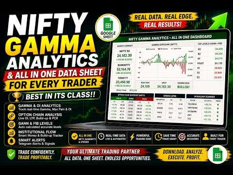 NIFTY GAMM ANALYTICS - Gamma BLAST & ALL IN ONE DATA SHEET for every Trader- Best in its class!!🔥