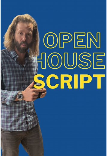 This is just ONE open house script. But the ultimate goal is to set the appointment and to know exactly what to say to combat objectives to get them to that apt. What’s your open house script? ⬇️⬇️ Don’t have one? We need to chat. Talk soon 🤘 #realestatecoach