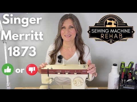 The Singer Merritt 1873 Sewing Machine, a Great Budget Vintage Machine? Servicing and Sewing!