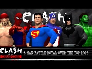 WWE '12: Batman vs SuperMan vs Spider-Man vs The Incredible Hulk vs Captain America vs Hulk Hogan