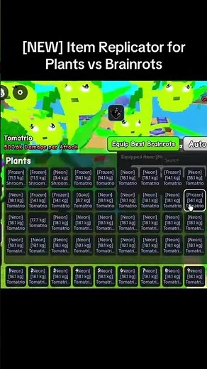 Plants Vs. Brainrot Item Replicator Script | Brainrot Dupe Script | Pastebin