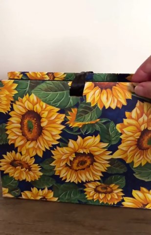 Vintage 1990s Sunflowers Expandable 6 Pocket Accordion File Folder With Ribbon Closure - Etsy