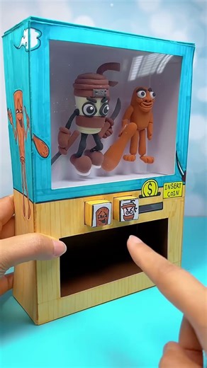 DIY Paper Tungtungtung Sahur Vending Machine Paper Art Creativity #shorts #papercraft