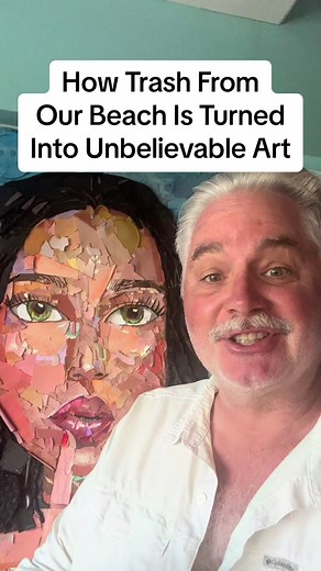 From Beach Trash to Art: Transforming Waste into Beauty