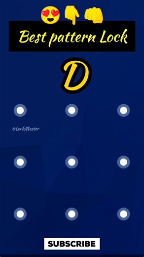 pattern design😍 (D) #pattern_unlock #lock #pattern #viral #best #patternlocksetting #sub #phone #sub