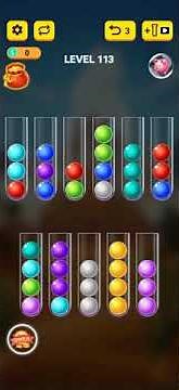 Ball Sort Puzzle 2021 level 113 - Gameplay walkthrough