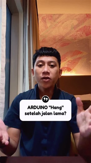 ICHIBOT | Applied AI & IoT Technology | macet macet kayak jalanan gini arduinomu? #arduino #tips #trick #hang #lag | Instagram