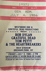 Jul 04, 1986: Bob Dylan / Grateful Dead / Tom Petty And The Heartbreakers at Rich Stadium Buffalo, New York, United States | Concert Archives