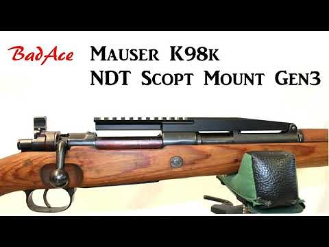 Mauser K98k Low-profile Scope Mount - installed in minutes without drilling