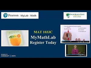Canvas MAT1033C - Register MyMathLab